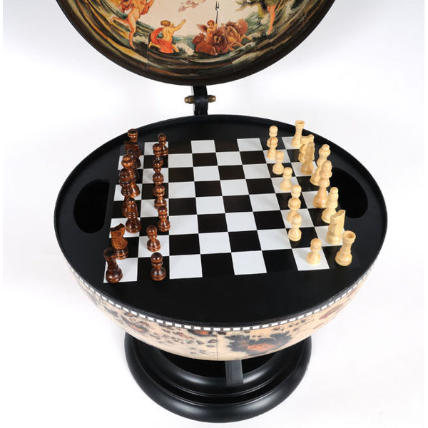 Old Modern Handcrafts Whte Globe 13 Nches Wth Chess Holder | Chess